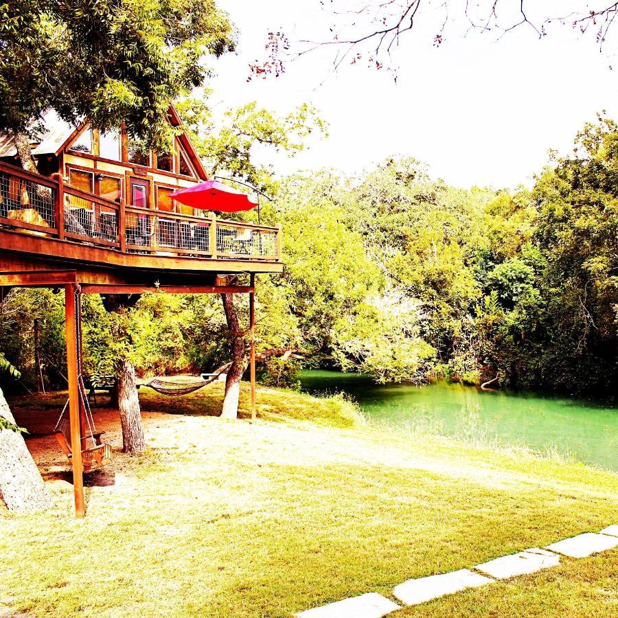 Geronimo Creek Retreat- Treehouse Cabin Laughing Water Villa Seguin Exterior photo